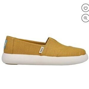 TOMS Alpargata Mallow Mustard Yellow Slip-On Shoes-Size 5